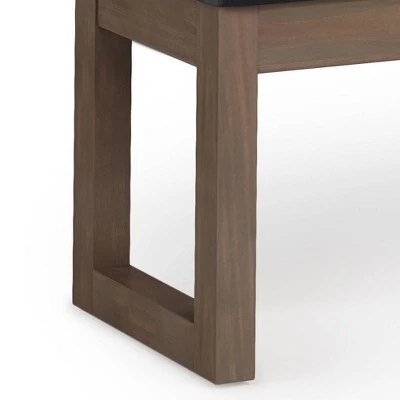 Large Madison Ottoman Bench - WyndenHall Midnight Black 7 Large Madison Ottoman Bench - WyndenHall Midnight Black – Image 5