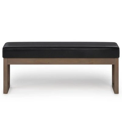 Large Madison Ottoman Bench - WyndenHall Midnight Black 9 Large Madison Ottoman Bench - WyndenHall Midnight Black – Image 7