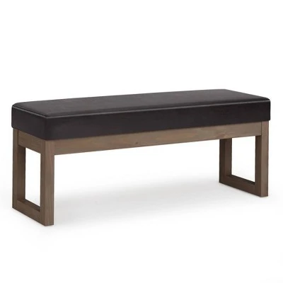 Large Madison Ottoman Bench - WyndenHall Midnight Black 11 Large Madison Ottoman Bench - WyndenHall Midnight Black – Image 9