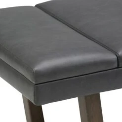 53" Harley Ottoman Bench Stone Gray Faux Leather - WyndenHall -Ottomans Official Shop unnamed file 1561