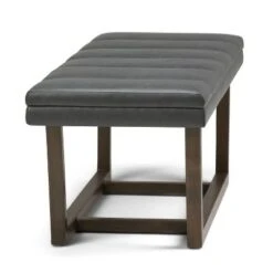 53" Harley Ottoman Bench Stone Gray Faux Leather - WyndenHall -Ottomans Official Shop unnamed file 1564