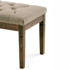 48" Hopewell Tufted Ottoman Bench - WyndenHall Natural Linen Look Fabric -Ottomans Official Shop unnamed file 1569