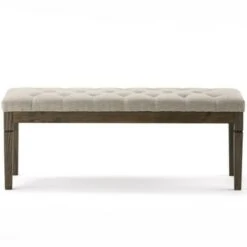 48" Hopewell Tufted Ottoman Bench - WyndenHall Natural Linen Look Fabric -Ottomans Official Shop unnamed file 1571