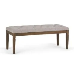 48" Hopewell Tufted Ottoman Bench - WyndenHall Natural Linen Look Fabric -Ottomans Official Shop unnamed file 1575