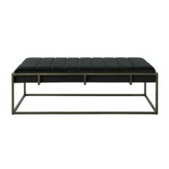 Magdalene Modern Velvet Ottoman Bench - Christopher Knight Home Black -Ottomans Official Shop unnamed file 1582