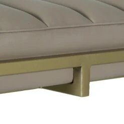 Riebe Contemporary Handmade Channel Stitch Ottoman Bench Dark Cream/Matte Gold - Christopher Knight Home -Ottomans Official Shop unnamed file 1594