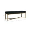 Velvet Rectangle Bench - Black - HomePop 2 Velvet Rectangle Bench - Black - HomePop -Ottomans Official Shop unnamed file 1635