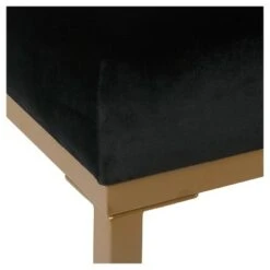 Velvet Rectangle Bench - Black - HomePop -Ottomans Official Shop unnamed file 1638