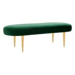 Corinne Velvet Oval Bench Emerald - Safavieh 10 Corinne Velvet Oval Bench Emerald - Safavieh -Ottomans Official Shop unnamed file 1644