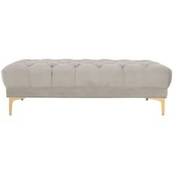 Zarya Tufted Rectangular Bench - Safavieh Gray -Ottomans Official Shop unnamed file 1655