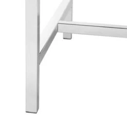 Horace Faux Lamb Square Bench - Safavieh Gray/chrome -Ottomans Official Shop unnamed file 1662