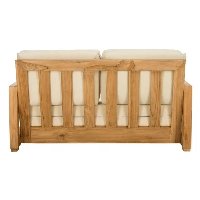 Montford Teak 2 Seat Bench Teak - Safavieh 6 Montford Teak 2 Seat Bench Teak - Safavieh – Image 4