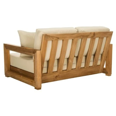 Montford Teak 2 Seat Bench Teak - Safavieh 7 Montford Teak 2 Seat Bench Teak - Safavieh – Image 5