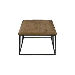 58" Draper Large Bench with Button Tufting Faux Leather Light Brown - HomePop 16 58" Draper Large Bench with Button Tufting Faux Leather Light Brown - HomePop -Ottomans Official Shop unnamed file 1709
