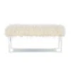 Faux Flokati Acrylic Leg Bench White - Linon 2 Faux Flokati Acrylic Leg Bench White - Linon -Ottomans Official Shop unnamed file 1725