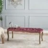 Tassia New Velvet Tufted Bench - Blush - Christopher Knight Home -Ottomans Official Shop unnamed file 1758