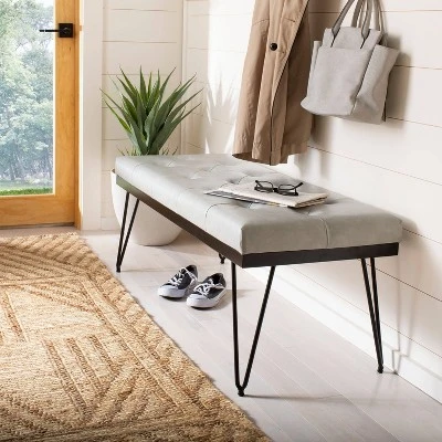 Marcella Bench - Safavieh Brown 3 Marcella Bench - Safavieh Brown