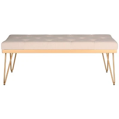 Marcella Bench - Safavieh Brown 12 Marcella Bench - Safavieh Brown – Image 10