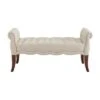 Madison Roll Arm Bench - Linon Natural -Ottomans Official Shop unnamed file 1822