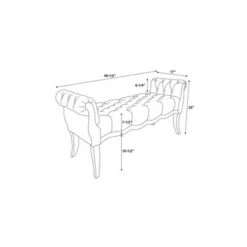 Madison Roll Arm Bench - Linon Natural 21 Madison Roll Arm Bench - Linon Natural -Ottomans Official Shop unnamed file 1830