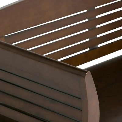 Raleigh Entryway Storage Bench - WyndenHall Light Golden Brown 9 Raleigh Entryway Storage Bench - WyndenHall Light Golden Brown – Image 7