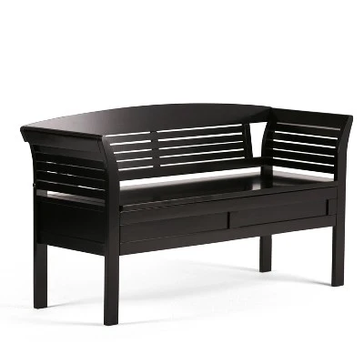 Raleigh Entryway Storage Bench - WyndenHall Light Golden Brown 13 Raleigh Entryway Storage Bench - WyndenHall Light Golden Brown – Image 11