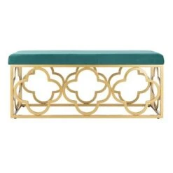 Fleur Rectangle Bench - Safavieh Gray/gold 18 Fleur Rectangle Bench - Safavieh Gray/gold -Ottomans Official Shop unnamed file 1884