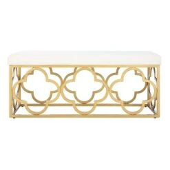 Fleur Rectangle Bench - Safavieh Gray/gold 21 Fleur Rectangle Bench - Safavieh Gray/gold -Ottomans Official Shop unnamed file 1887