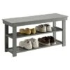 Oxford Utility Mudroom Bench Gray - Breighton Home -Ottomans Official Shop unnamed file 1915