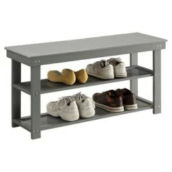 Oxford Utility Mudroom Bench Gray - Breighton Home