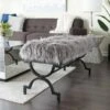 Olivia & May Contemporary Iron Bench Gray - Olivia & May -Ottomans Official Shop unnamed file 194