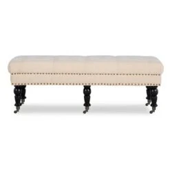 50" Isabelle Bench - Linon Pink