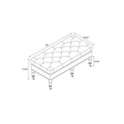 50" Isabelle Bench - Linon Pink 18 50" Isabelle Bench - Linon Pink -Ottomans Official Shop unnamed file 1987