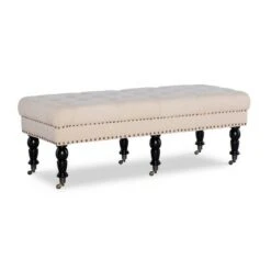 50" Isabelle Bench - Linon Pink 19 50" Isabelle Bench - Linon Pink -Ottomans Official Shop unnamed file 1988