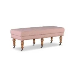 50" Isabelle Bench - Linon Pink 21 50" Isabelle Bench - Linon Pink -Ottomans Official Shop unnamed file 1990
