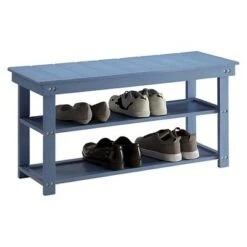 Oxford Utility Mudroom Bench Blue - Breighton Home