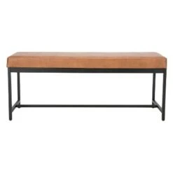 Chase Faux Leather Bench - Safavieh Dark Green -Ottomans Official Shop unnamed file 2016