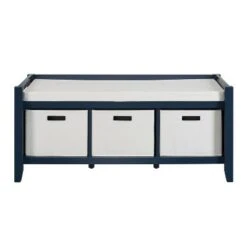 Luray Entryway Bench Navy - Linon