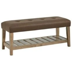 Cabellero Upholstered Accent Bench - Signature Design by Ashley Dark Brown -Ottomans Official Shop unnamed file 2086