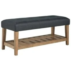 Cabellero Upholstered Accent Bench - Signature Design by Ashley Dark Brown -Ottomans Official Shop unnamed file 2087