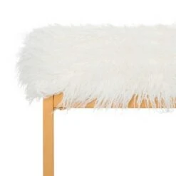 Mera Faux Lamb Bench - White - Safavieh 14 Mera Faux Lamb Bench - White - Safavieh -Ottomans Official Shop unnamed file 2104