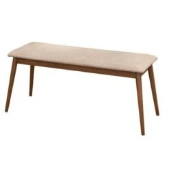 Newington Mid-Century Bench Walnut/Mocha - Lifestorey -Ottomans Official Shop unnamed file 2143