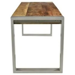 Reclaimed wood and Silver Metal - Bench - Timbergirl -Ottomans Official Shop unnamed file 2162