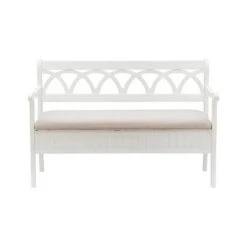 Alina Storage Bench - Powell Company White -Ottomans Official Shop unnamed file 2170
