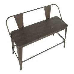 Oregon Industrial Counter Bench - LumiSource Gray -Ottomans Official Shop unnamed file 2267