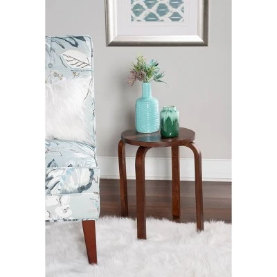 Set of 4 Bentwood Stools - Linon Espresso Brown 7 Set of 4 Bentwood Stools - Linon Espresso Brown – Image 5