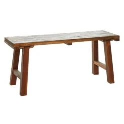 Olivia & May Mahogany Wood Bench Brown - Olivia & May