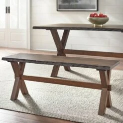 Mandeville Dining Bench Brown - Buylateral