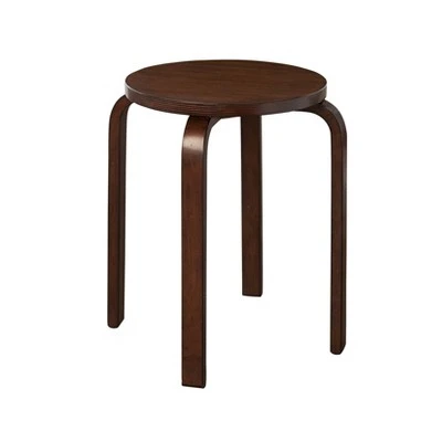Set of 4 Bentwood Stools - Linon Espresso Brown 10 Set of 4 Bentwood Stools - Linon Espresso Brown – Image 8