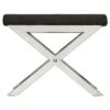 Ornelas Chrome Metal Base Stool - Inspire Q Black